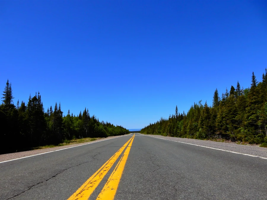 When traveling Alaska Highway? Maybe in summer?