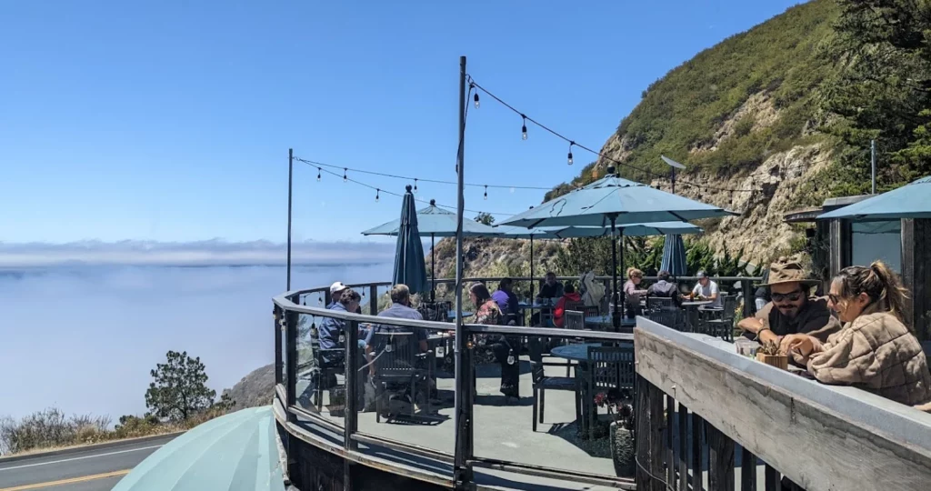 Drink great coffee at the COAST Big Sur. This is the best cafe on my list of the best Cafe and restaurants along the Pacific Coast Highway.