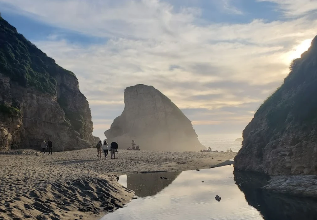 Best places to visit on your journey in California Coast. Shark Fin Cove.